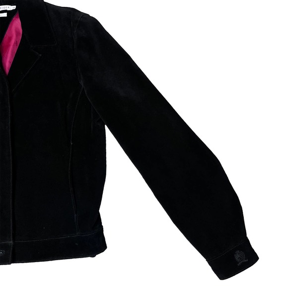 Tommy Hilfiger Black Suede Leather Jacket - Picture 6 of 13